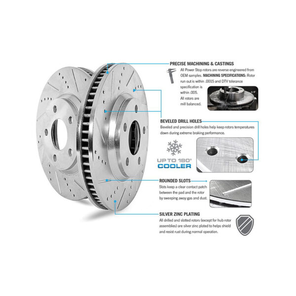 Power Stop® - Evolution Drilled and Slotted - Imagen 4