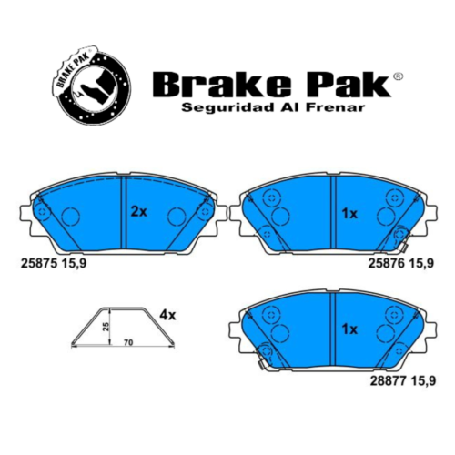 Pastillas de Freno Mazda 3 Skyactiv BRAKE PAK